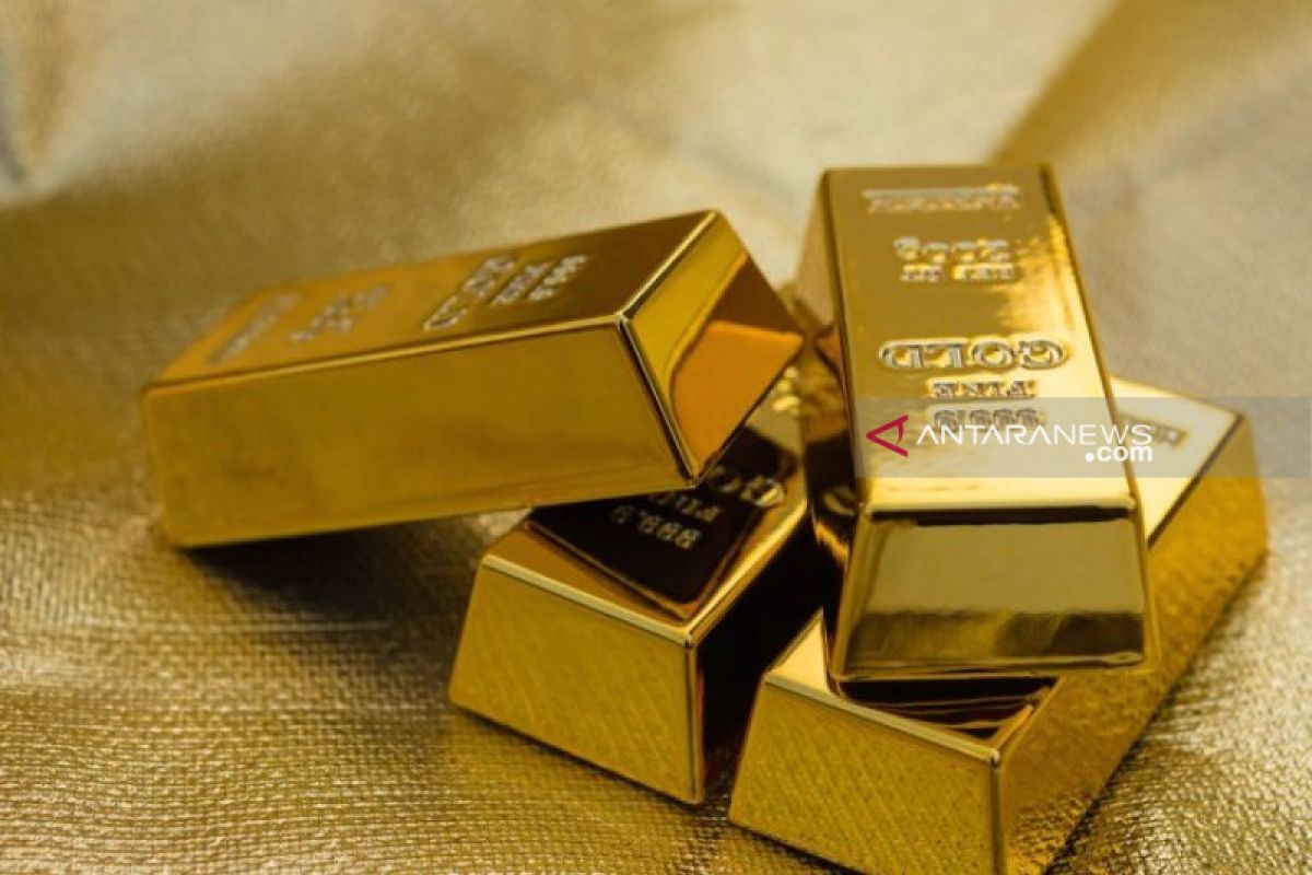 Harga emas jatuh hingga 14,1 dolar, tertekan kenaikan ekuitas AS
