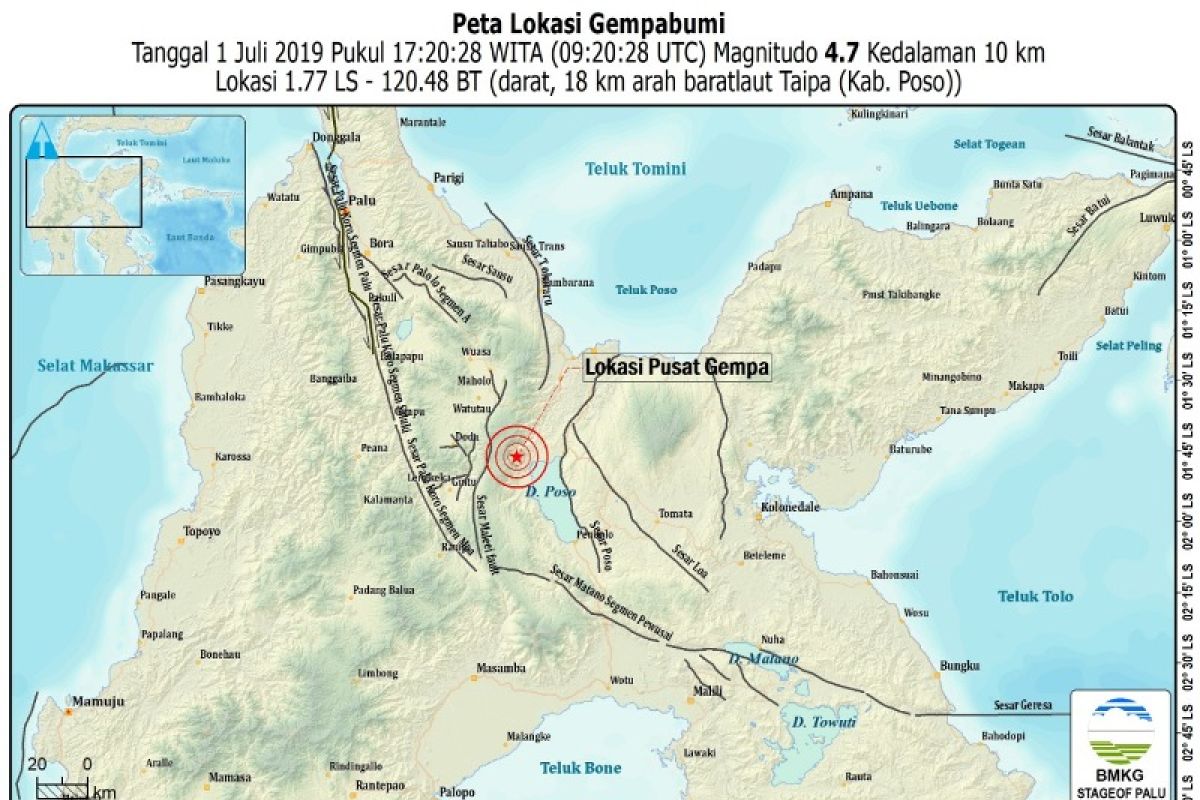 Warga Tentena berhamburan keluar rumah diguncang gempa