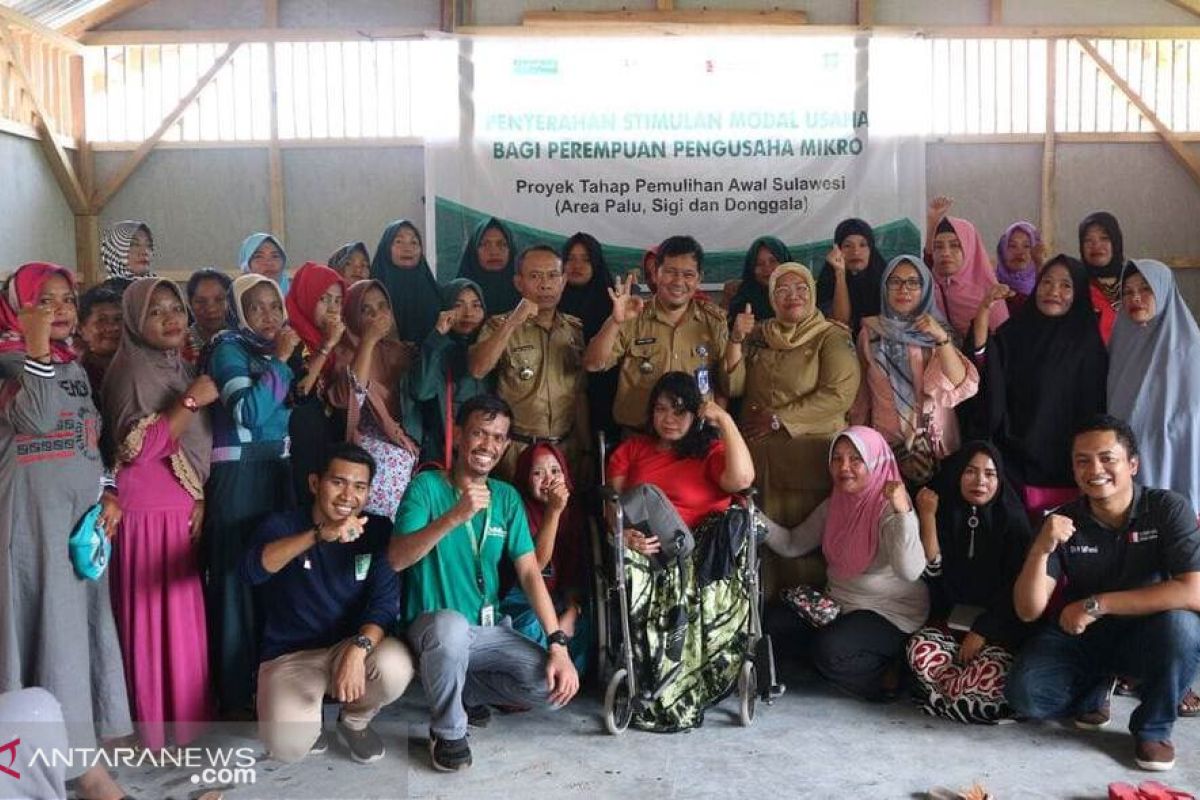 LPBI-NU bantu modal usaha perempuan korban bencana Sulteng