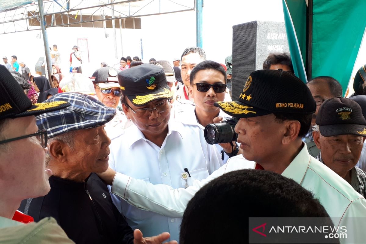 Wiranto minta pembangunan huntap di Pasigala libatkan pengusaha lokal