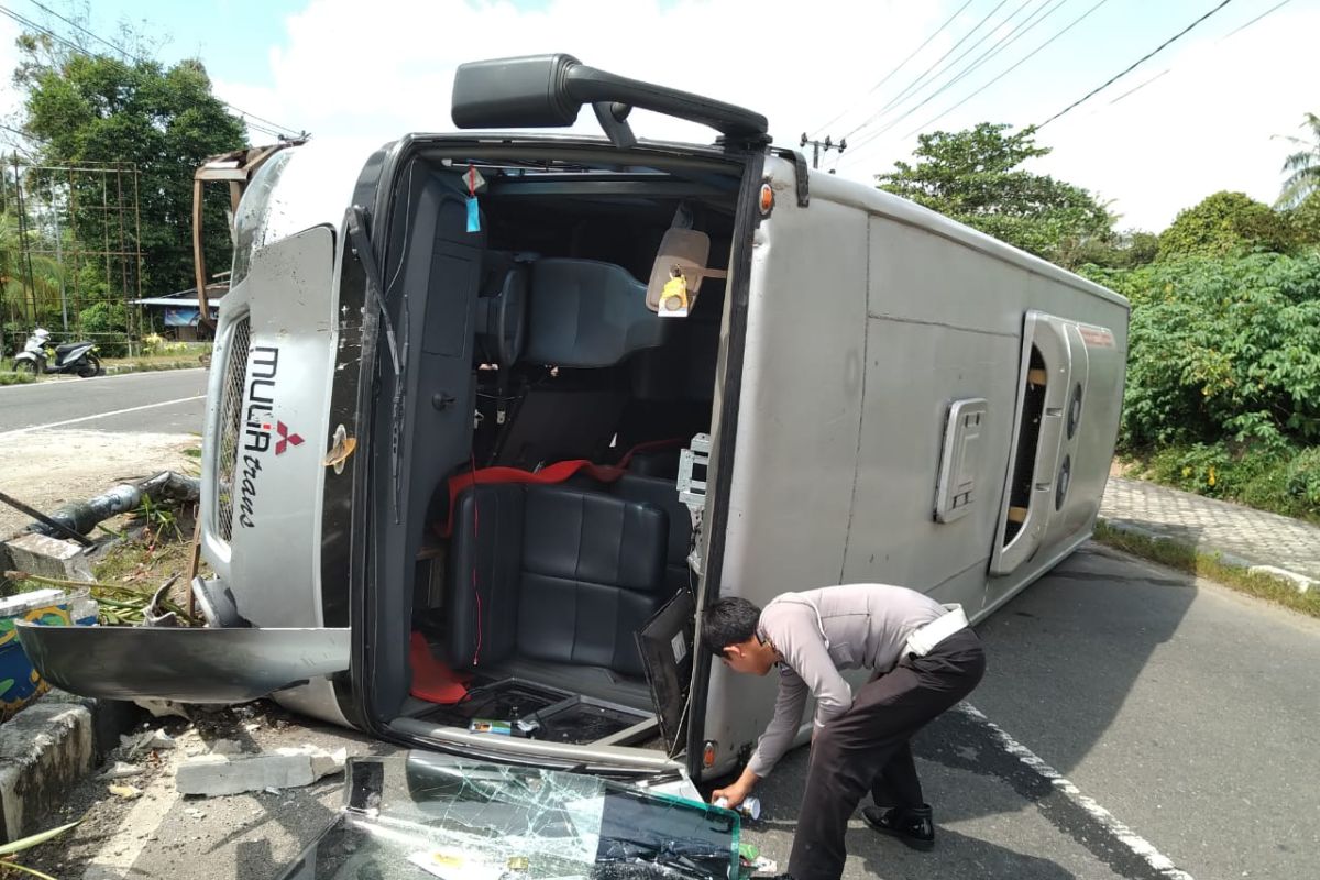 Kapolres Belitung: kecelakaan bus pariwisata faktor lalai