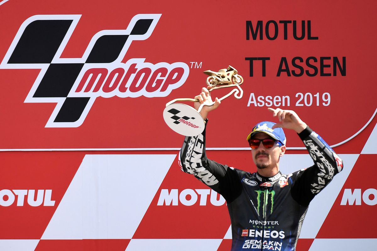 Yamaha di Assen mendominasi usai Vinales juara