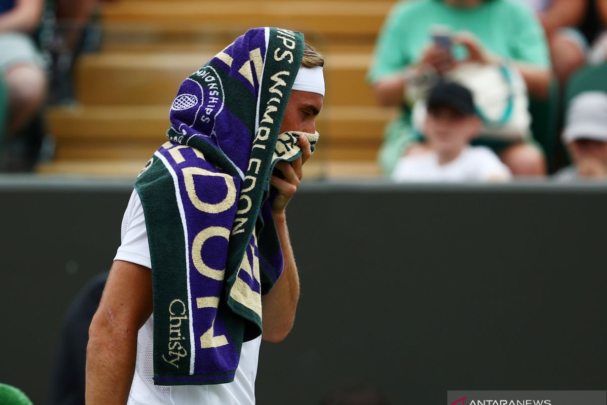 Stefanos Tsitsipas dan Zverev tersingkir pada putaran pertama Wimbledon