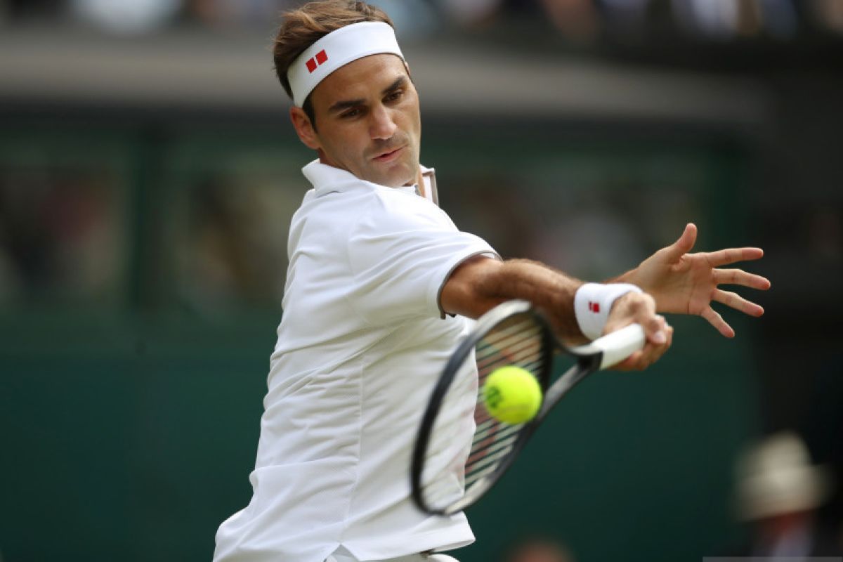 Federer catatkan kemenangan ke-17 di ajang pembuka Wimbledon