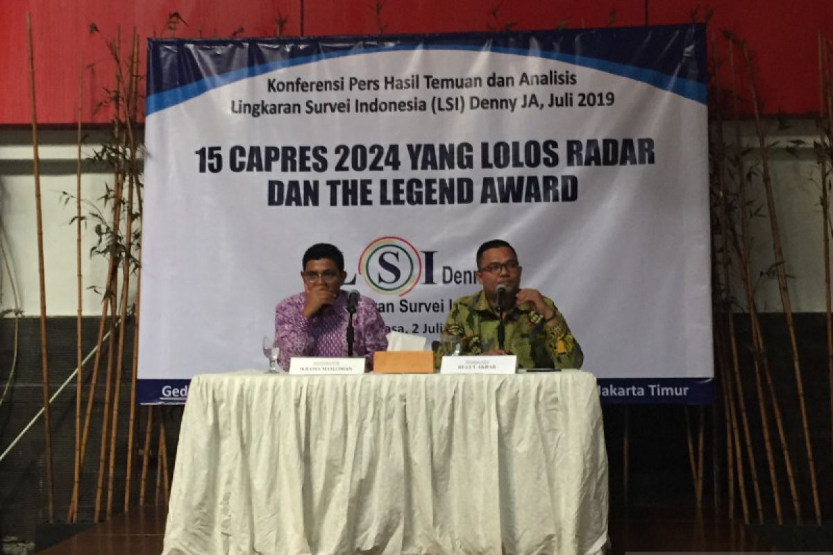 LSI catat 15 nama capres potensial pada 2024