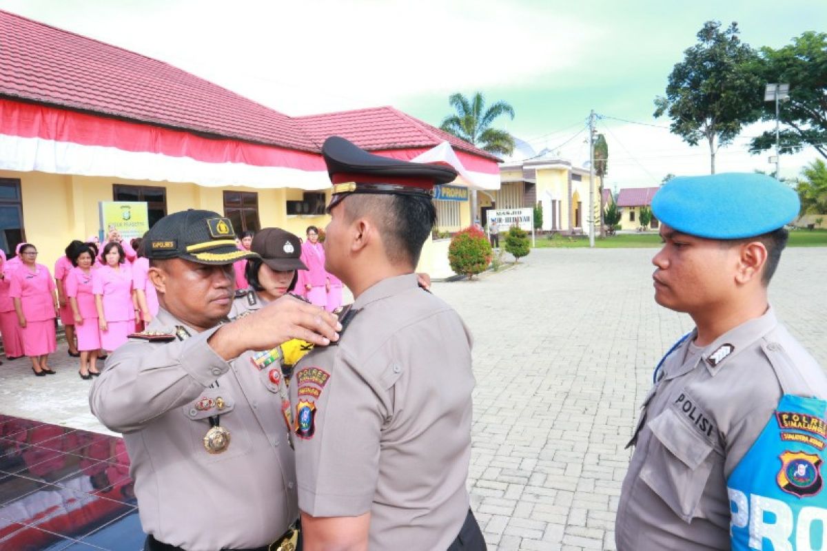 62 personel Polres Simalungun naik pangkat