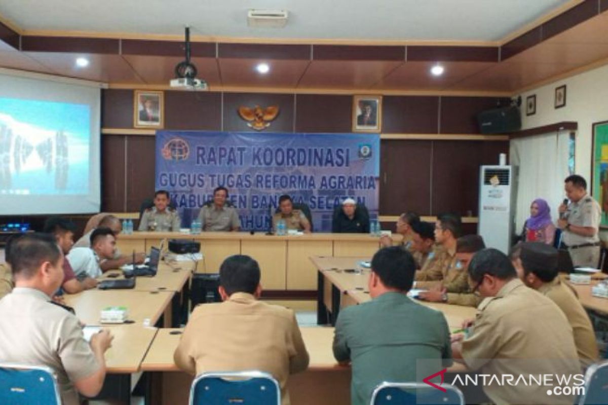 Pemkab Bangka Selatan gelar rakor Gugus Tugas Reforma Agraria