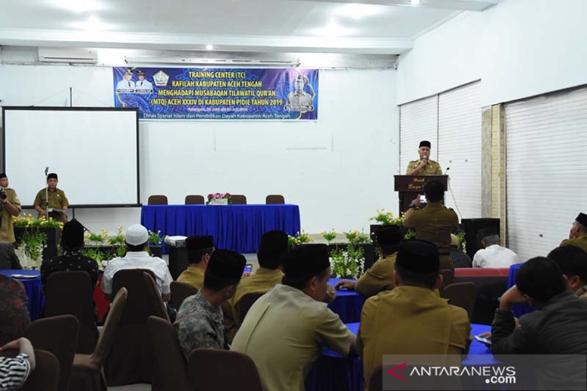 Bupati Shabela berharap peserta MTQ Aceh Tengah mantapkan kemampuan