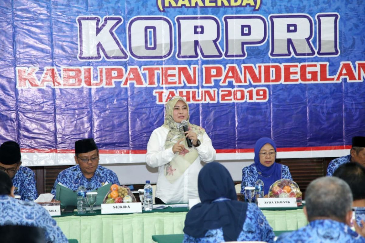 Bupati Pandeglang minta Korpri kreatif rumuskan program kerja