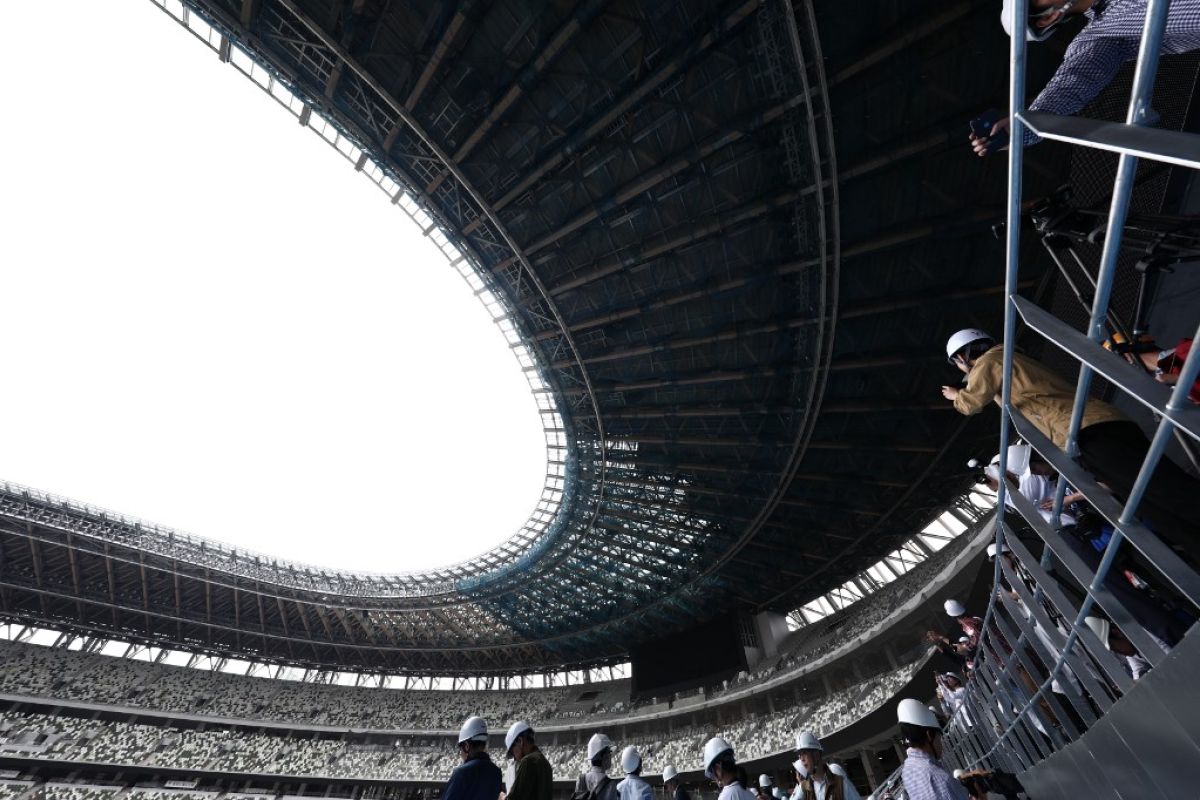 Stadion Olimpiade Tokyo rampung 90 persen