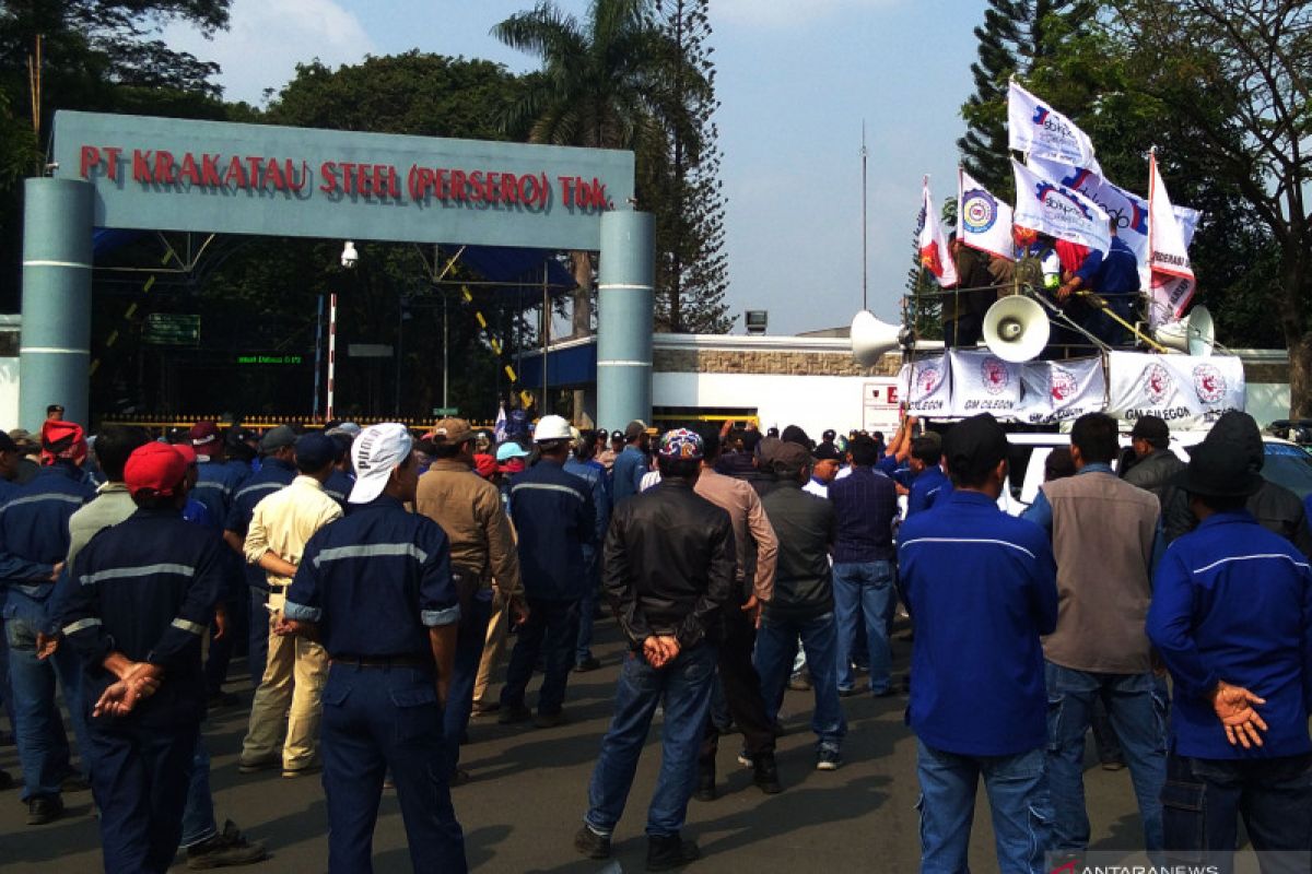 Krakatau Steel pastikan demo  dilakukan pekerja outsourcing