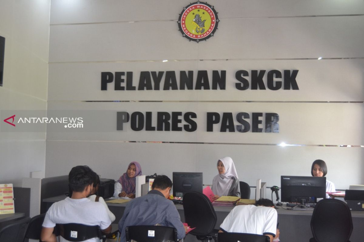 Permohonan SKCK di Polres Paser Capai 500 lembar sepekan