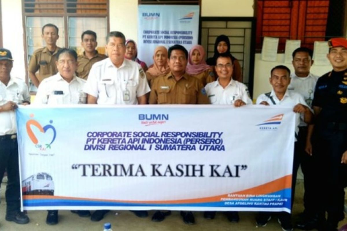 PT KAI Sumut salurkan CSR bantu sarana prasarana rumah ibadah