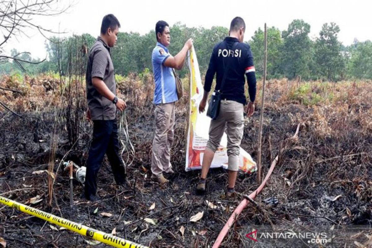 Polisi selidiki penyebab terbakarnya lahan di Palangka Raya