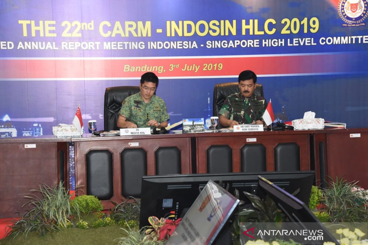 Panglima TNI dan Pangab Singapura pimpin sidang CARM Indosin HLC Ke-22