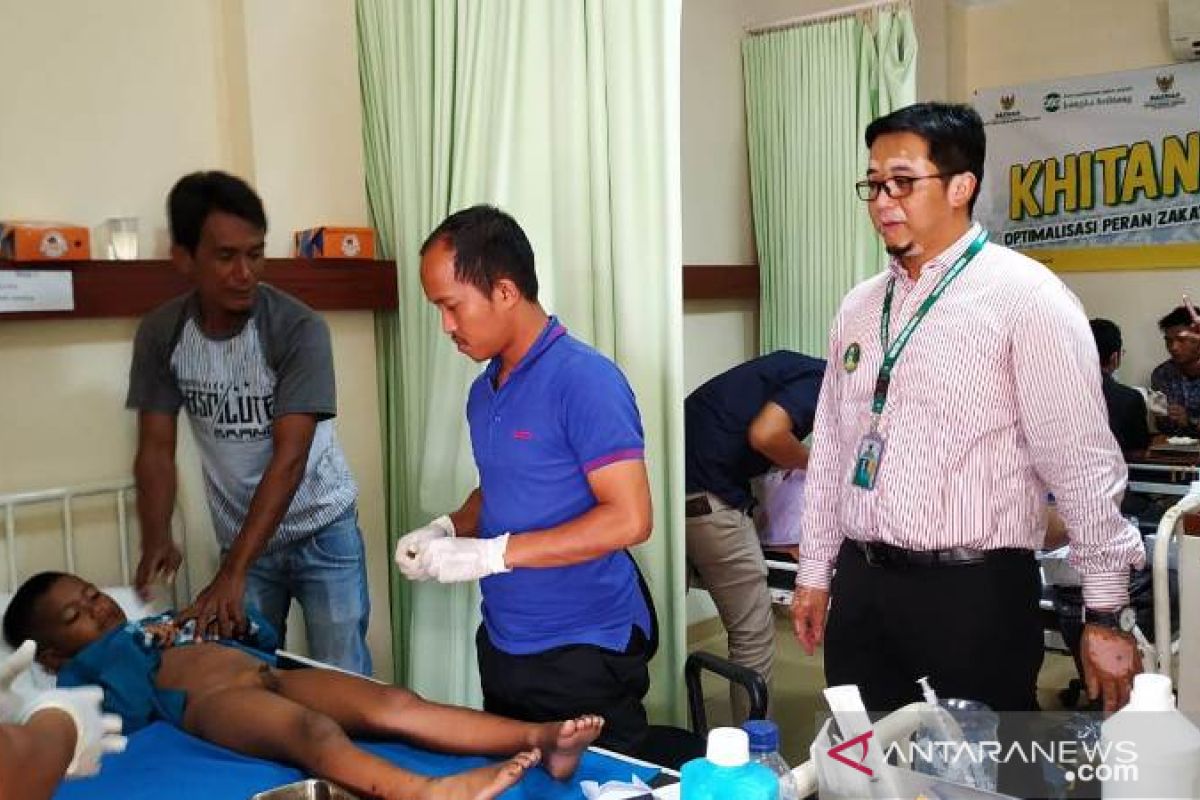 Rumah Sehat Baznas Timah potong 100 burung anak mustahiq