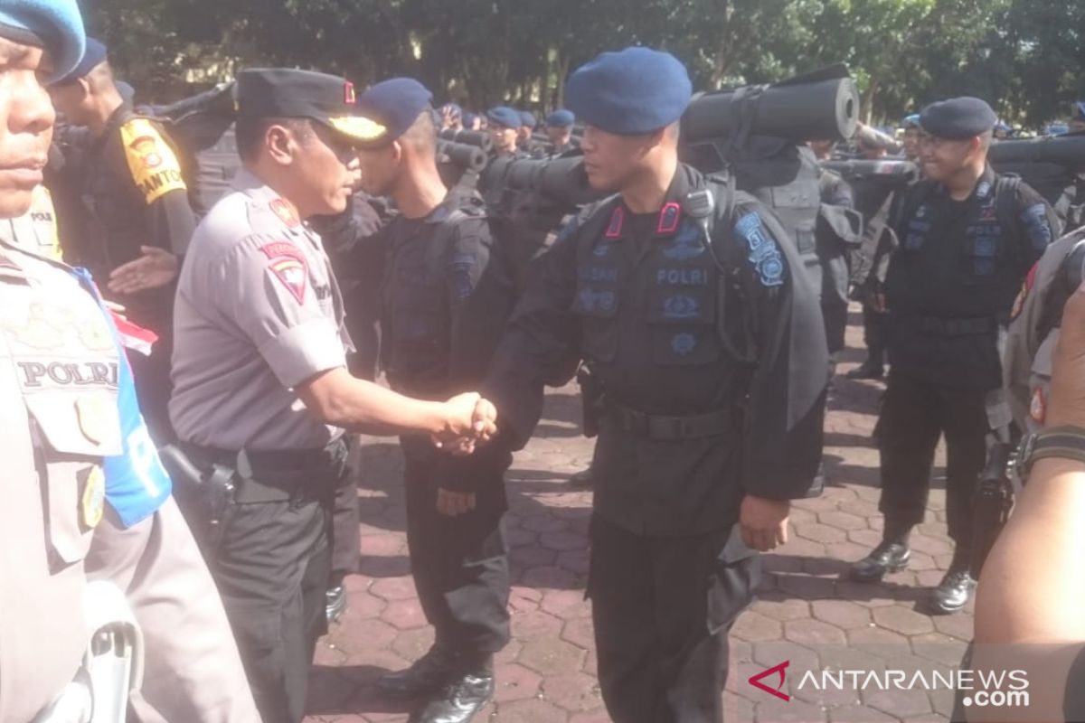 Kapolda Sultra terima personel pengamanan pemilu BKO Jakarta