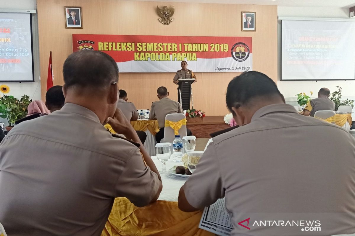 Kapolda Papua: Januari-Juni 2019 terjadi 10 kasus menonjol