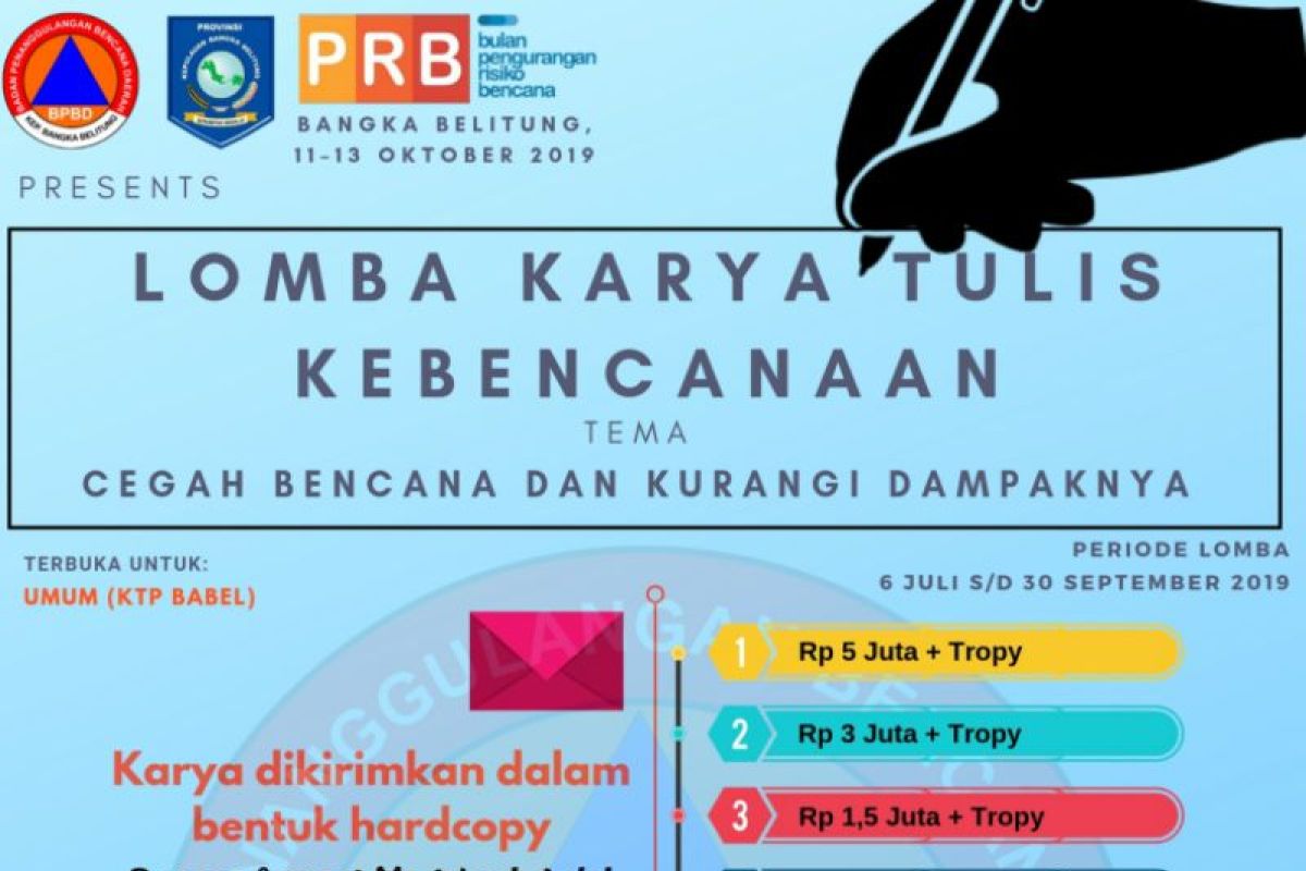 BPBD Babel ajak masyarakat ikuti lomba kreatifitas PRB 2019
