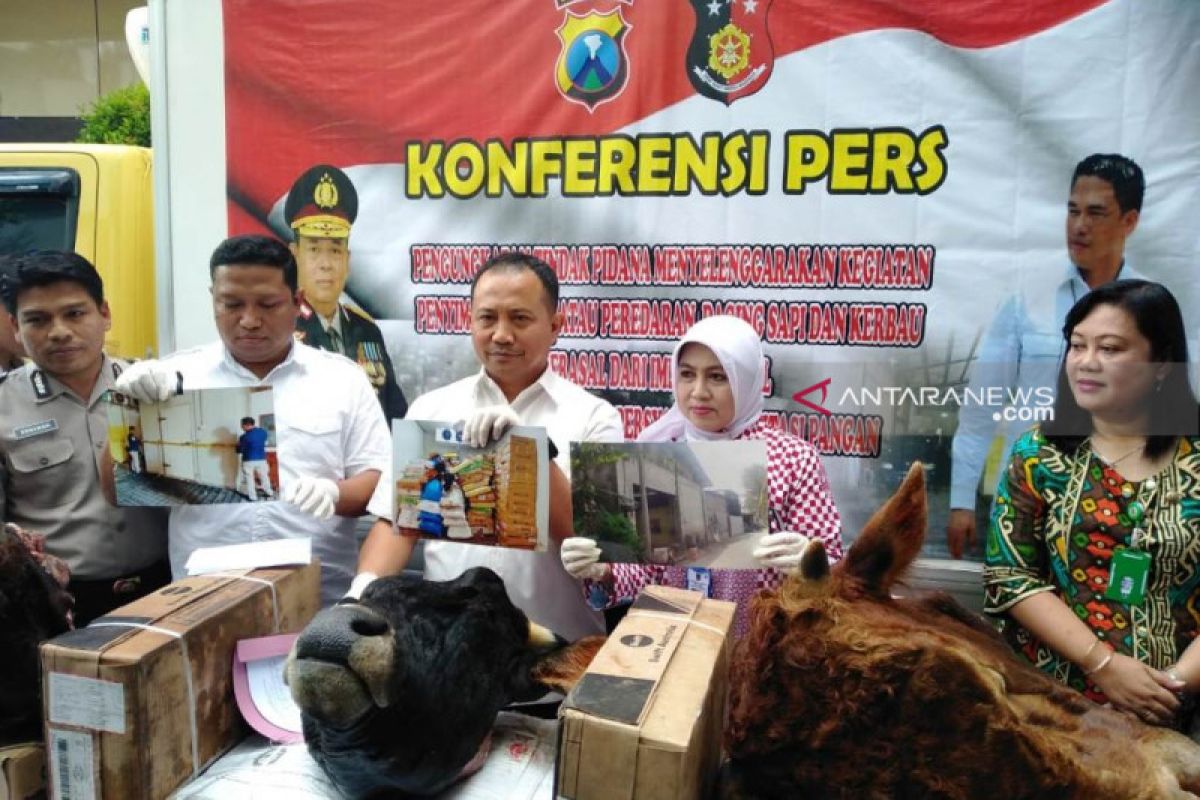 Polda Jatim bongkar perdagangan daging impor tak berizin