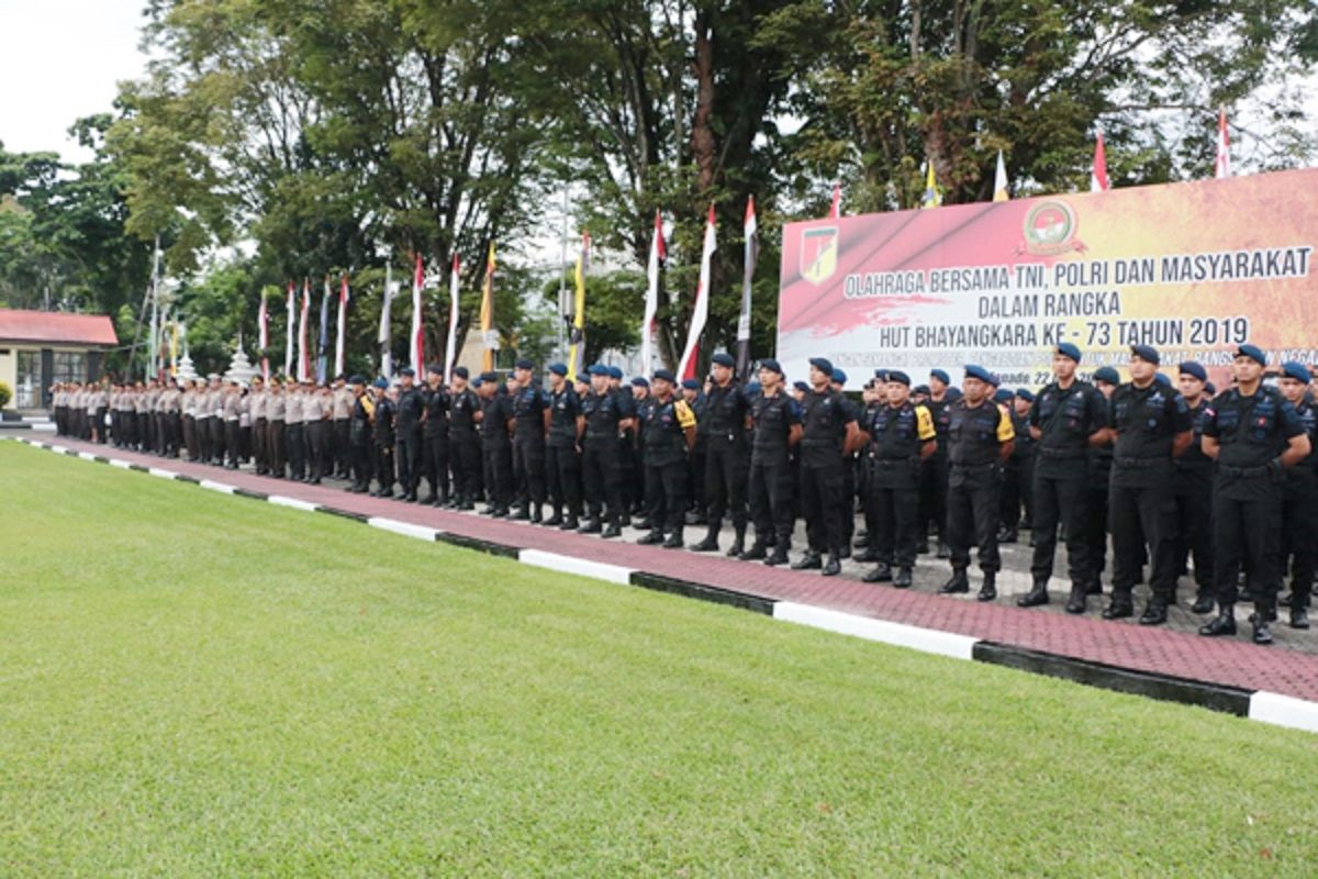 Kapolda Sulawesi Utara sambut 462 personel usai BKO di Jakarta