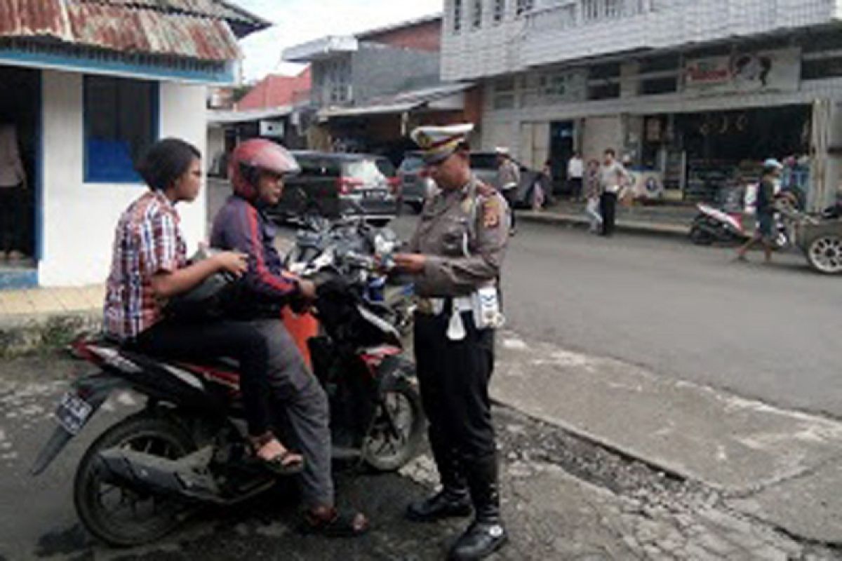 Operasi Kasat Mata Polres Minahasa jaring puluhan pelanggar lalu lintas