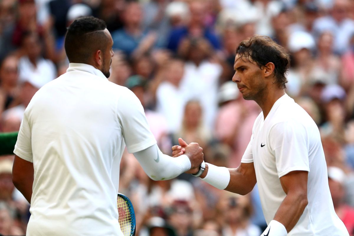 Rafael Nadal bungkam Nick Kyrgios di babak kedua Wimbledon