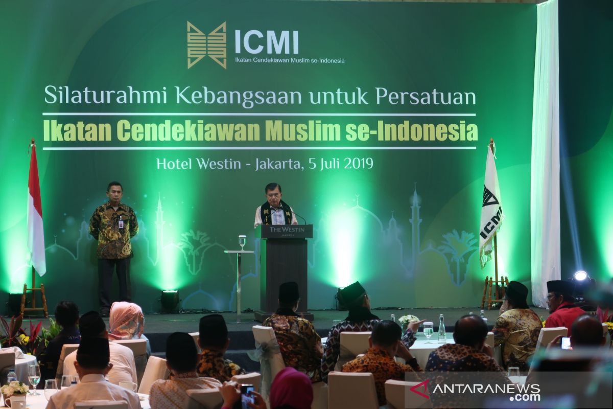 Wapres JK hadiri silaturahmi ICMI bahas pertemuan dengan Prabowo