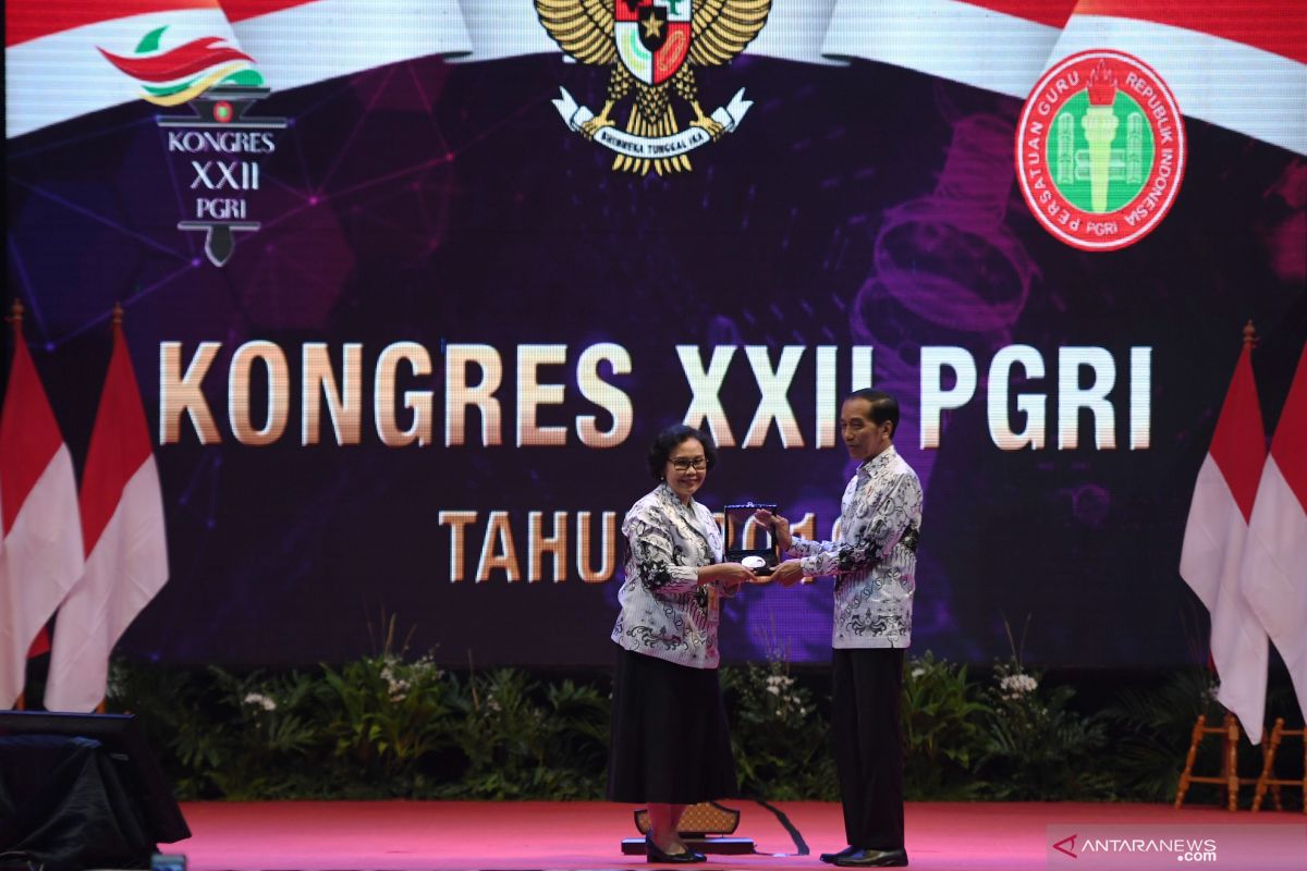 Presiden Jokowi buka Kongres XXII PGRI