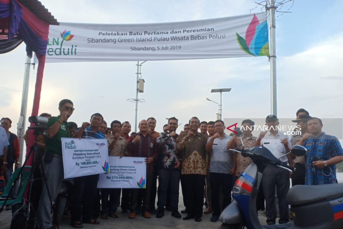 PLN Sibolga resmikan Sibandang Green island, pulau wisata bebas polusi