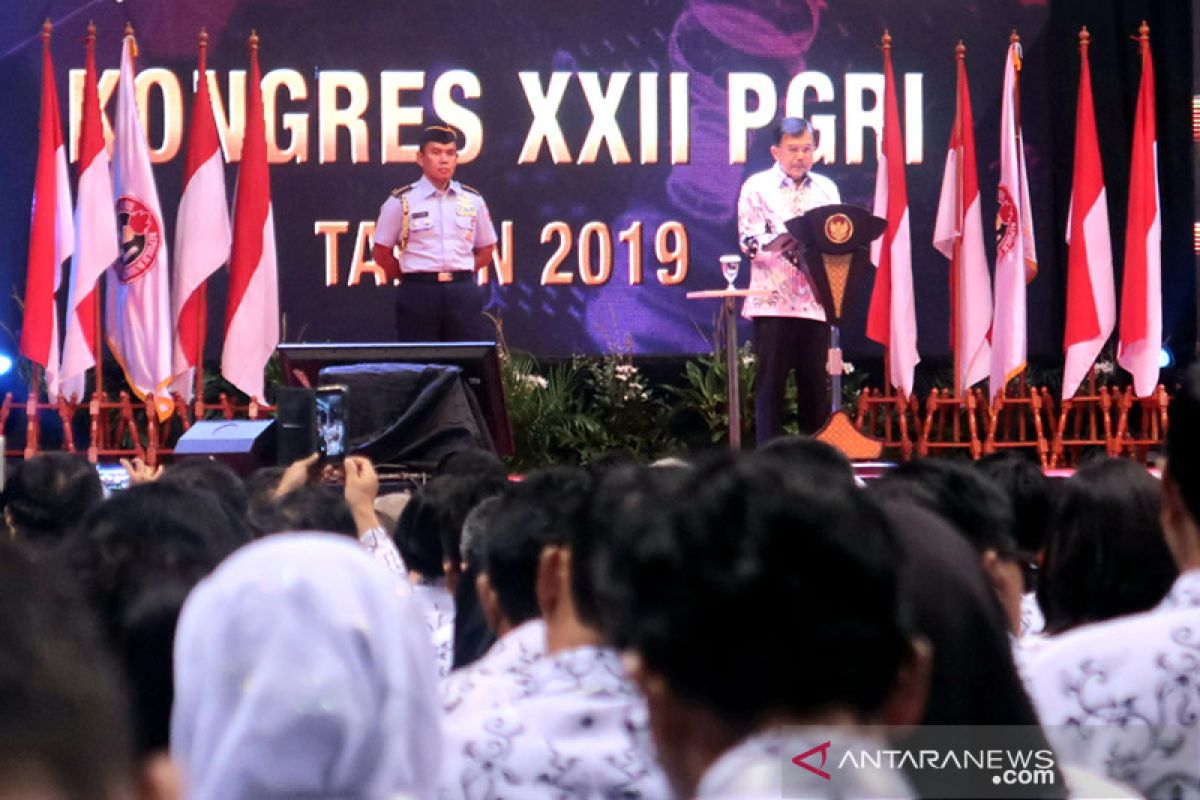 Wapres harap Kongres PGRI bahas peningkatan mutu guru