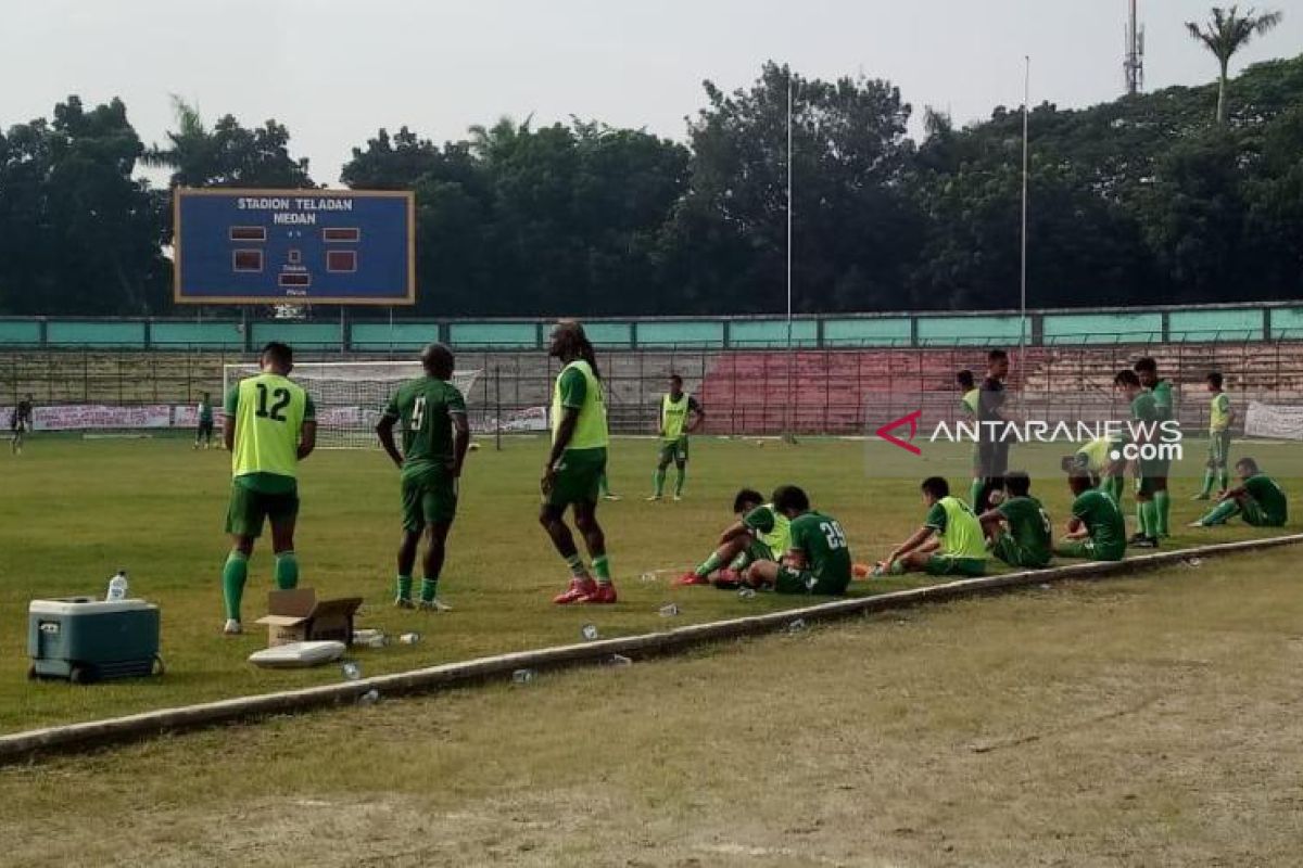 PSMS rotasi pemain saat hadapi Perserang