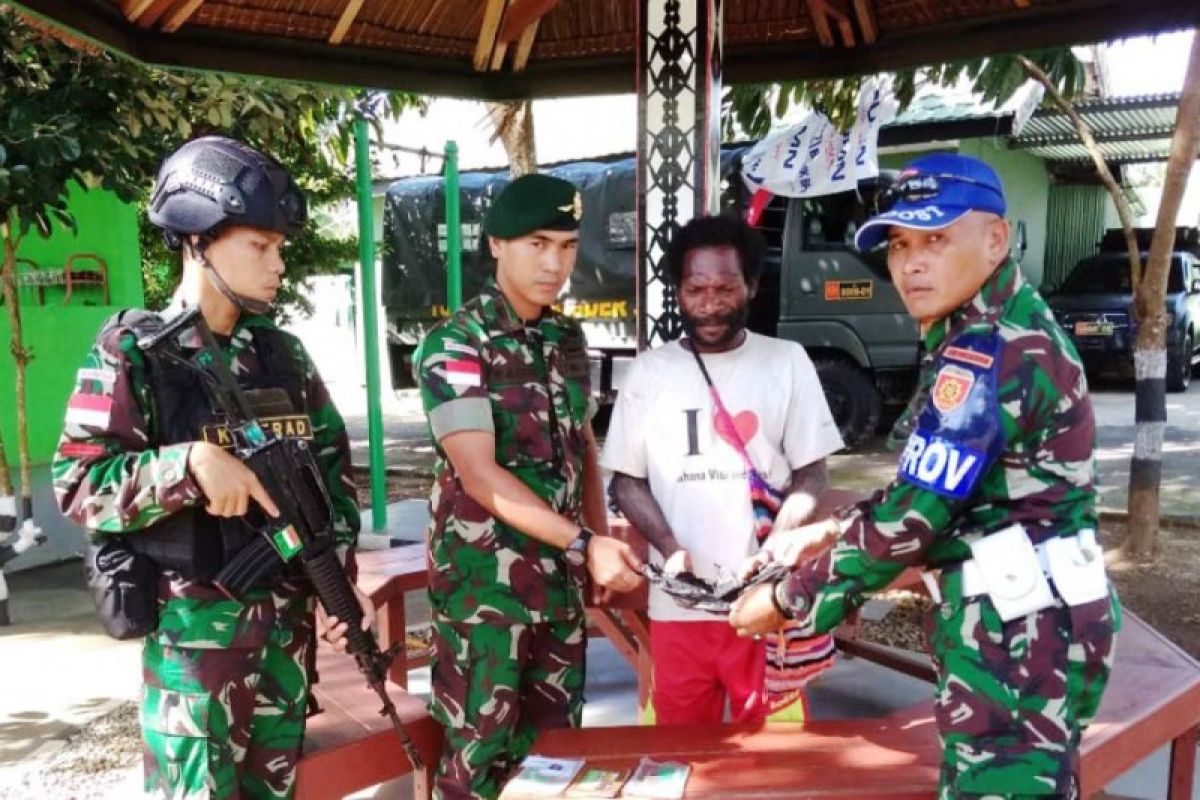 TNI amankan seorang pemuda bawa bibit ganja dari perbatasan RI-PNG