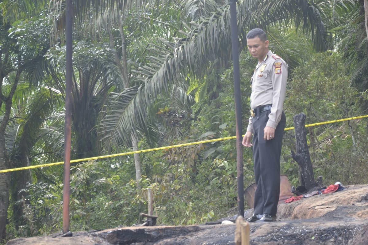 Fire-ravaged oil well in East Aceh located in PEP's working area