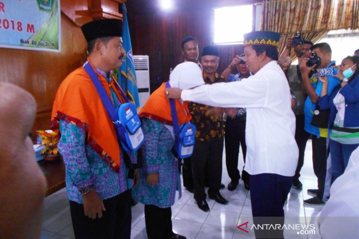 Puluhan calon haji Biak mendapat layanan kesehatan Kemenag-Dinkes