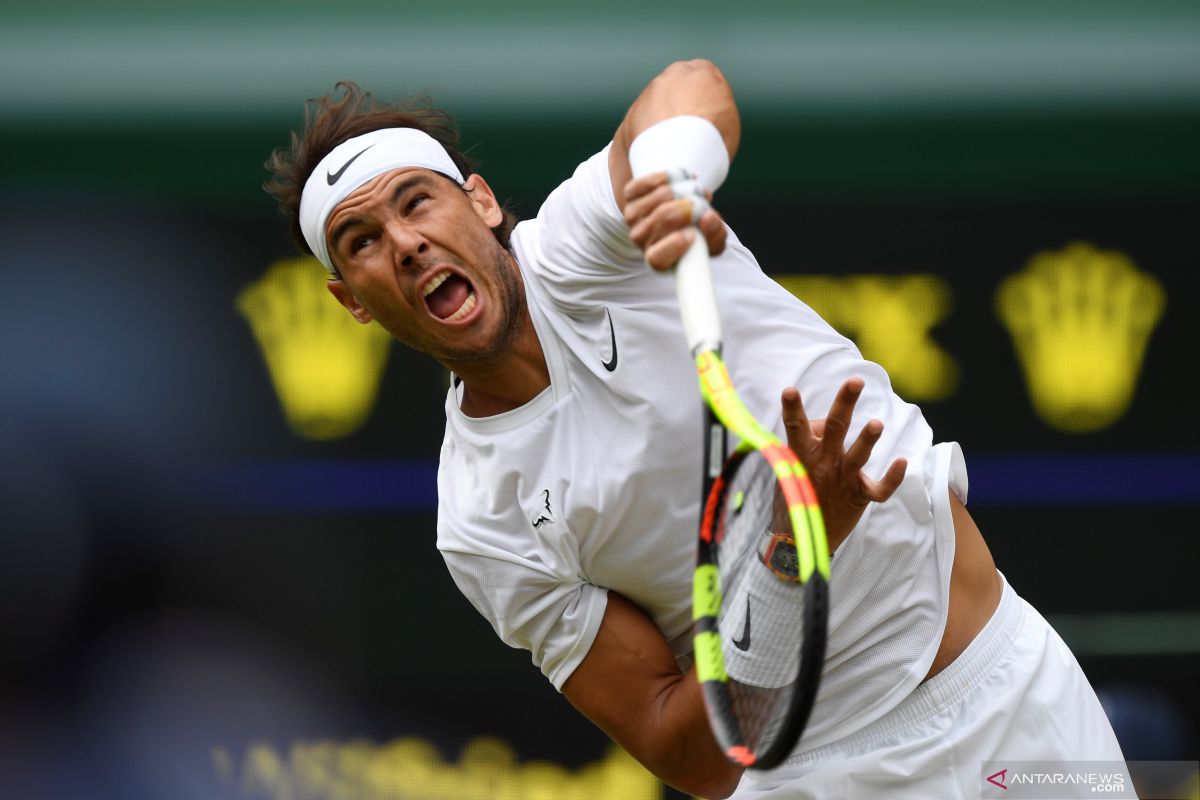 Nadal terus melaju di Wimbledon setelah kalahkan Tsonga