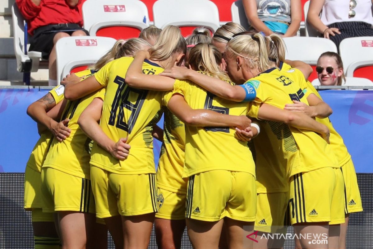 Swedia rebut peringkat ketiga Piala Dunia Putri usai tundukkan Inggris 2-1