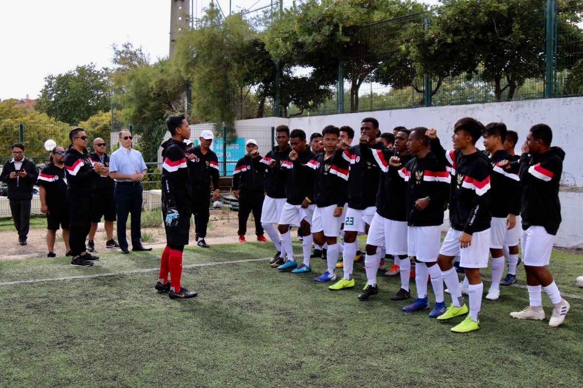 Garuda muda U-15 unjuk taji di turnamen Portugal