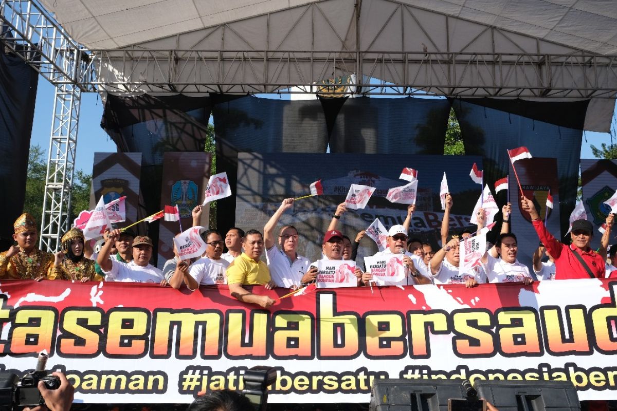 Kapolda Jatim gelorakan #KitaSemuaBersaudara di Sidoarjo