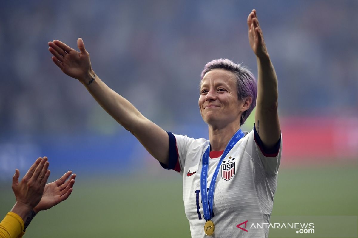 Gelandang AS Megan Rapinoe rebut Ballon d'Or putri