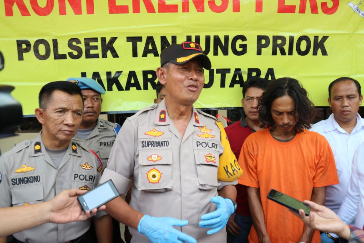 Penganiaya istri di Tanjung Priok beraksi di depan anak kandungnya