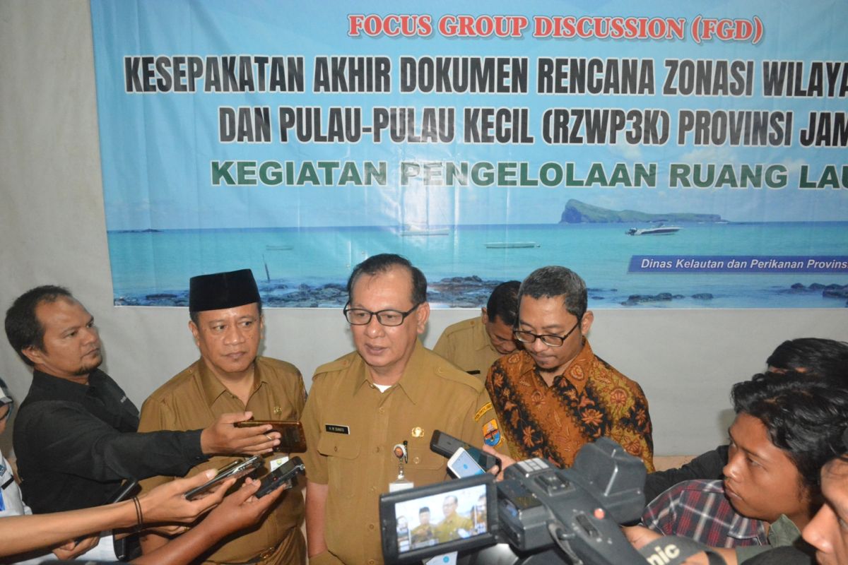 Pemprov targetkan zonasi wilayah pesisir dan pulau-pulau kecil disahkan tahun ini