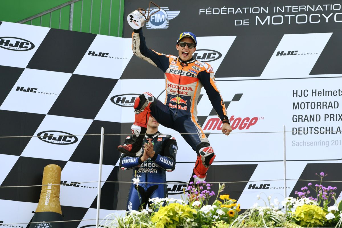 Menang di MotoGP Ceko, Marquez kokoh di puncak