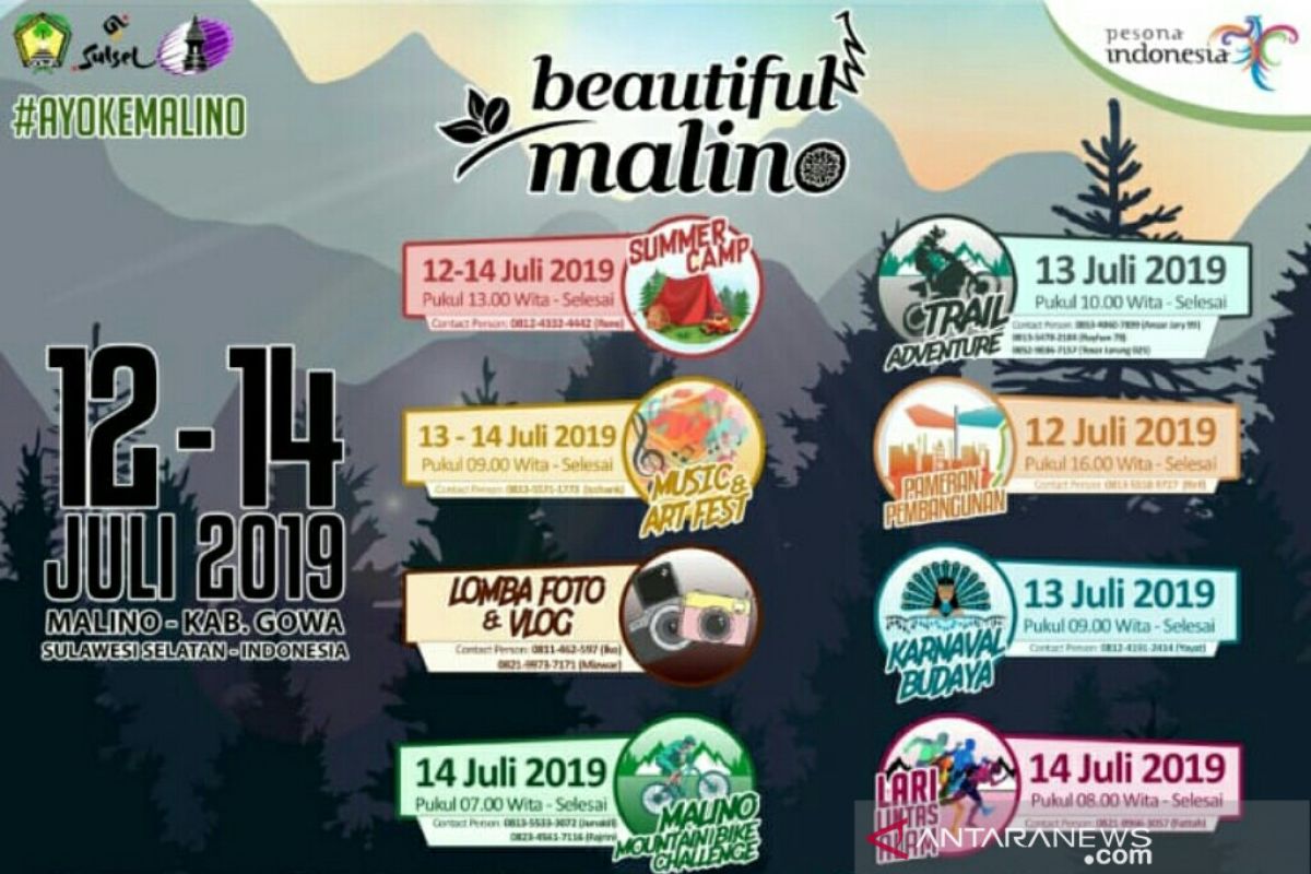 Beautiful Malino 2019  gelar kegiatan bertaraf internasional