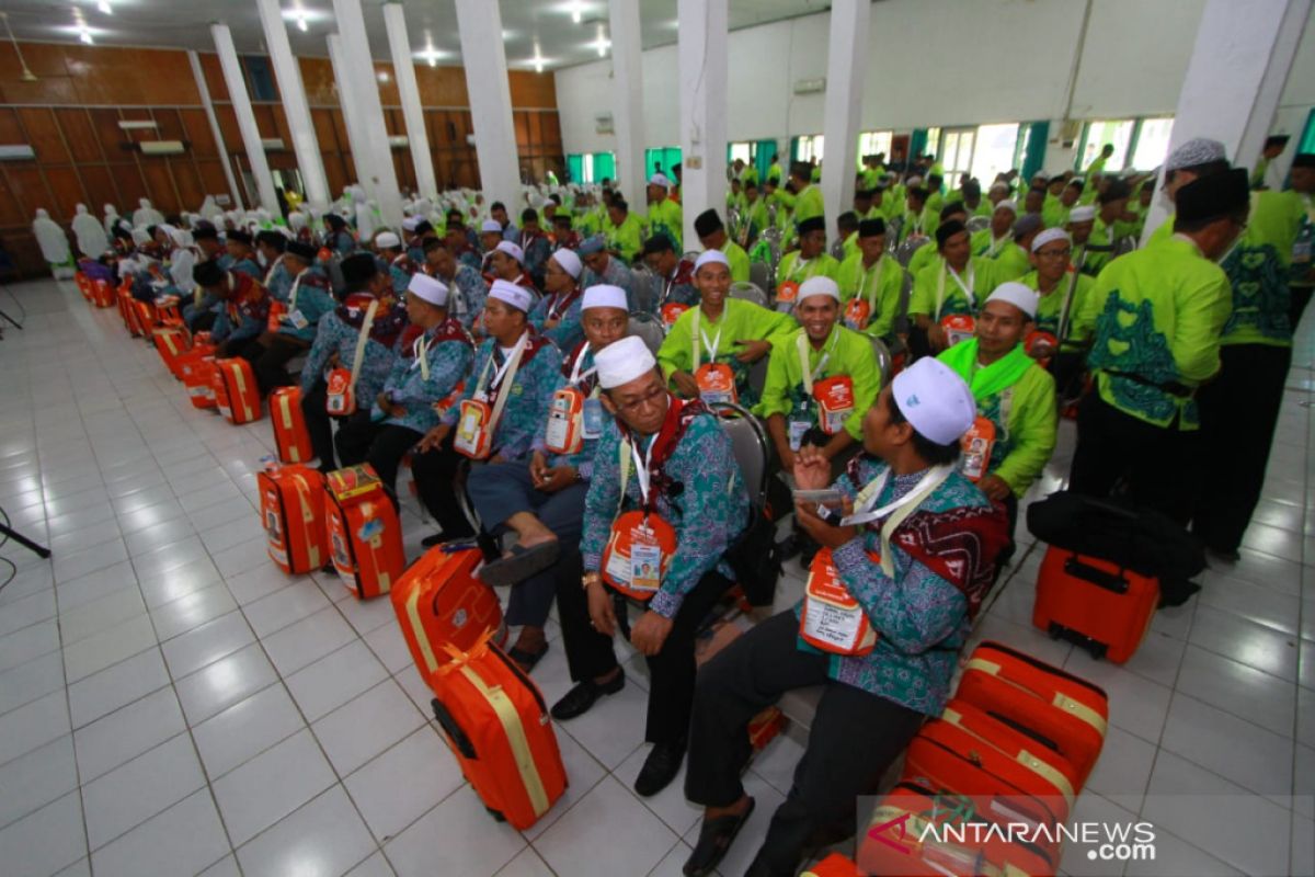 Calhaj kloter pertama masuk asrama Embarkasi Banjarmasin