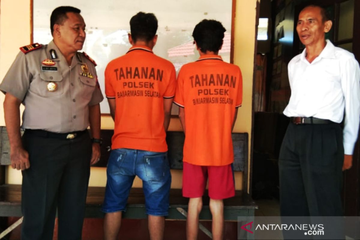 Polsek Banjarmasin Selatan tangkap dua pemuda simpan sabu-sabu