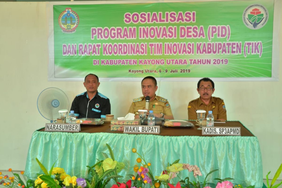 Wabup Kayong utara sosialisasi program inovasi desa