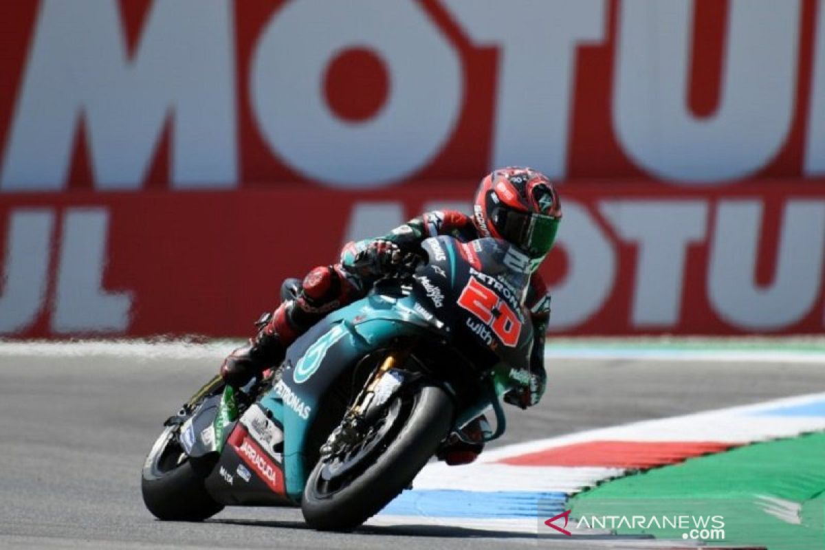 Quartararo melesat di FP2 GP Ceko, Marquez tergeser ke peringkat dua