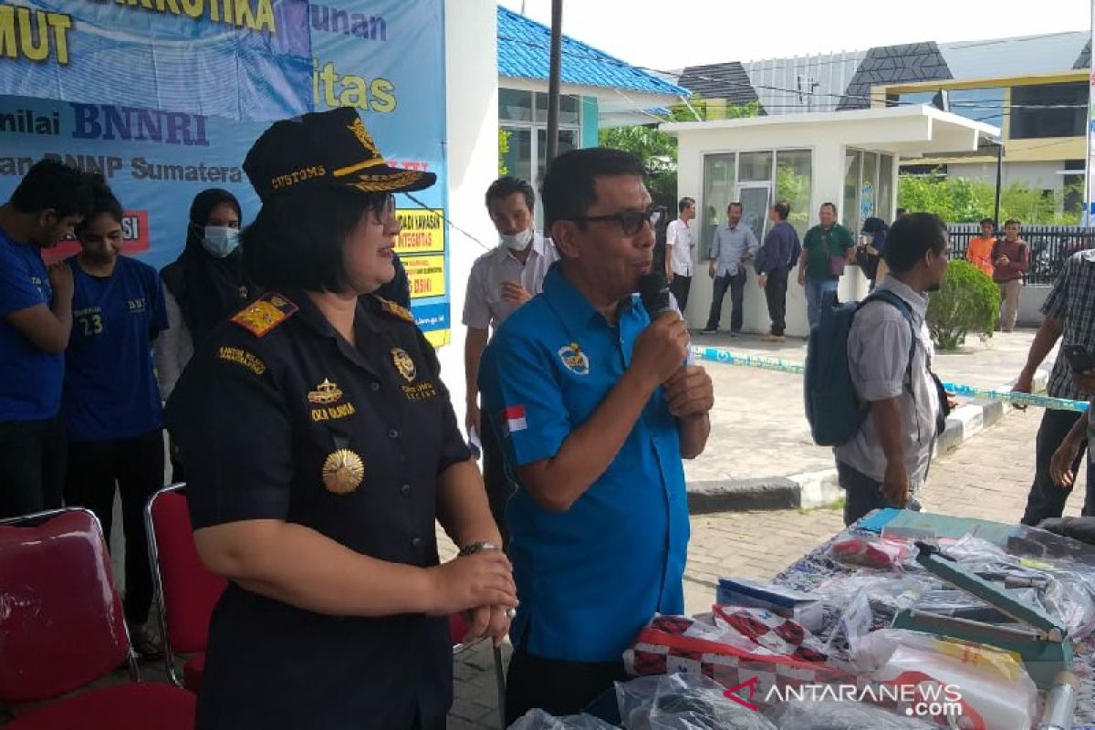 BNNP Sumut gagalkan penyelundupan 6 kg sabu-sabu dari Malaysia