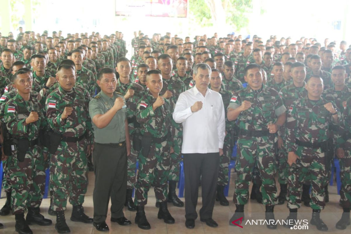 Kabinda Gorontalo bekali satgas pengamanan perbatasan RI-Papua Nugini